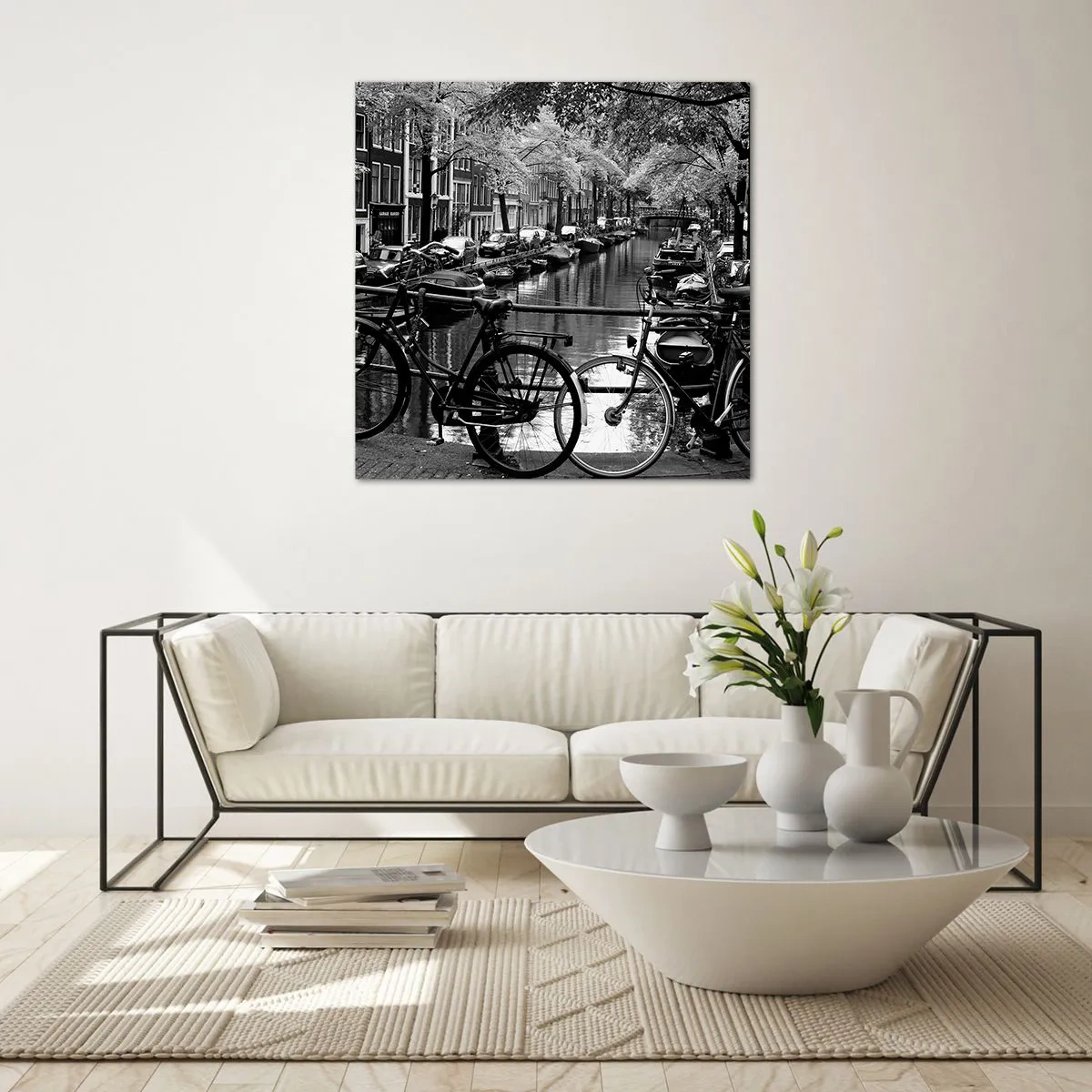 Glasbild - Bild auf glas - Ein sehr holländischer Anblick - 40x40 cm