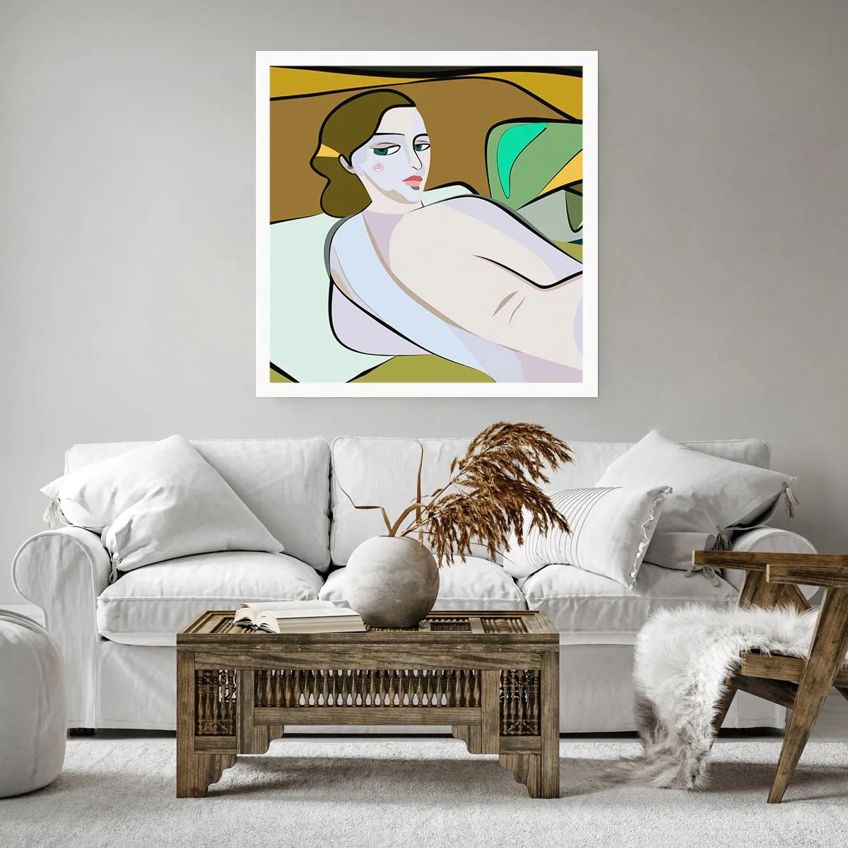 Poster - Intimes Porträt - 60x60 cm