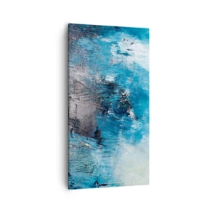 Bild auf Leinwand - Leinwandbild - Rhapsodie in Blau - 55x100 cm