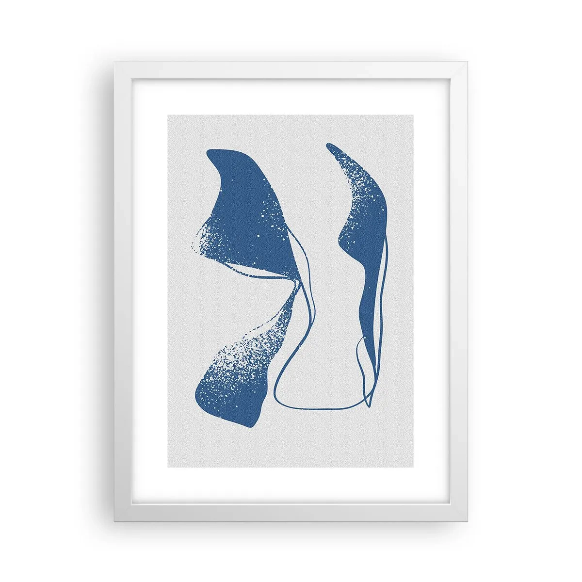 Poster in einem weißen Rahmen - Geflügelte Abstraktion - 30x40 cm