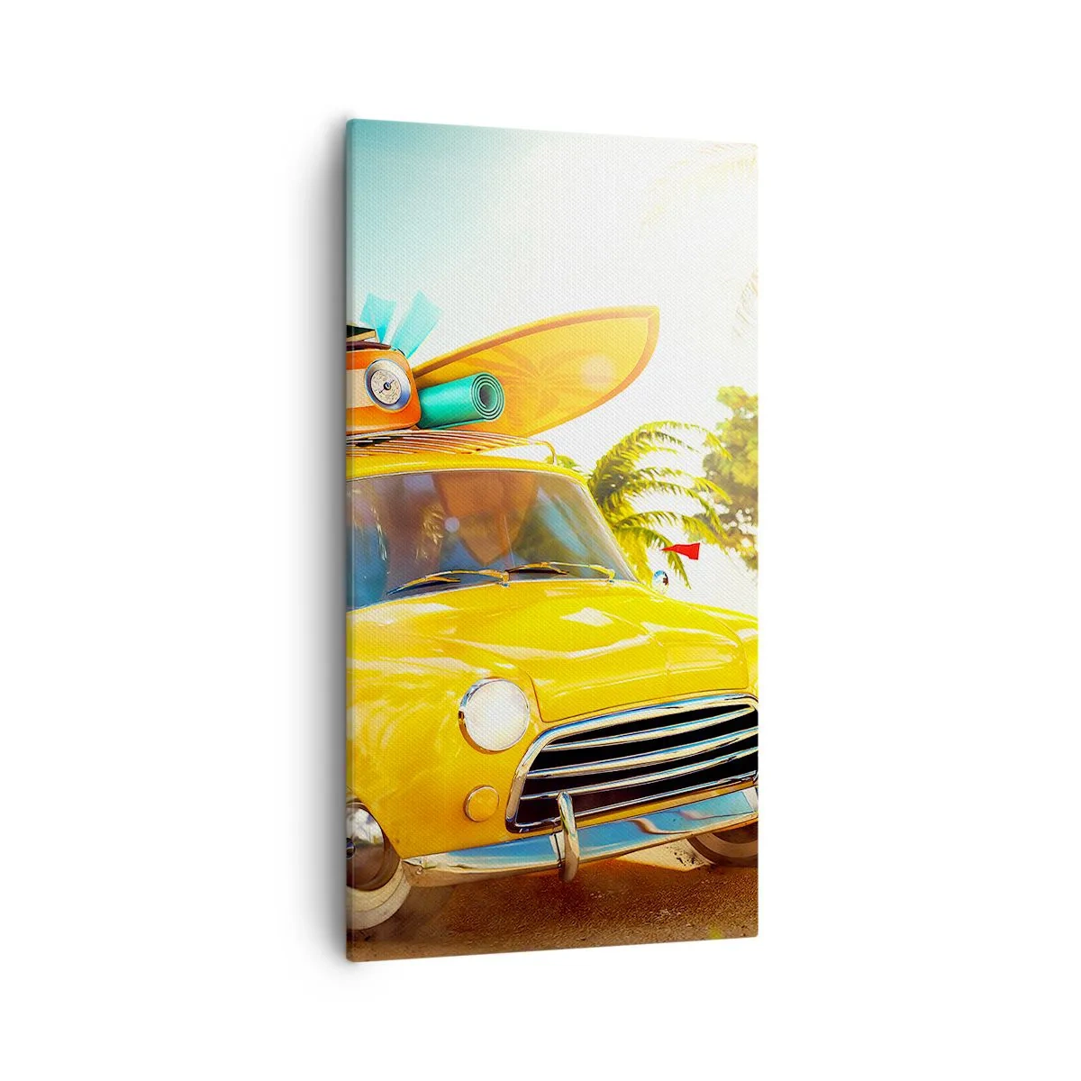 Bild auf Leinwand - Leinwandbild - Eine Reise für mehr als ein Lächeln - 55x100 cm