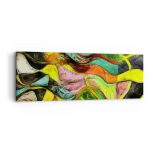 Bild auf Leinwand - Leinwandbild - Bewegung ist Leben - 90x30 cm