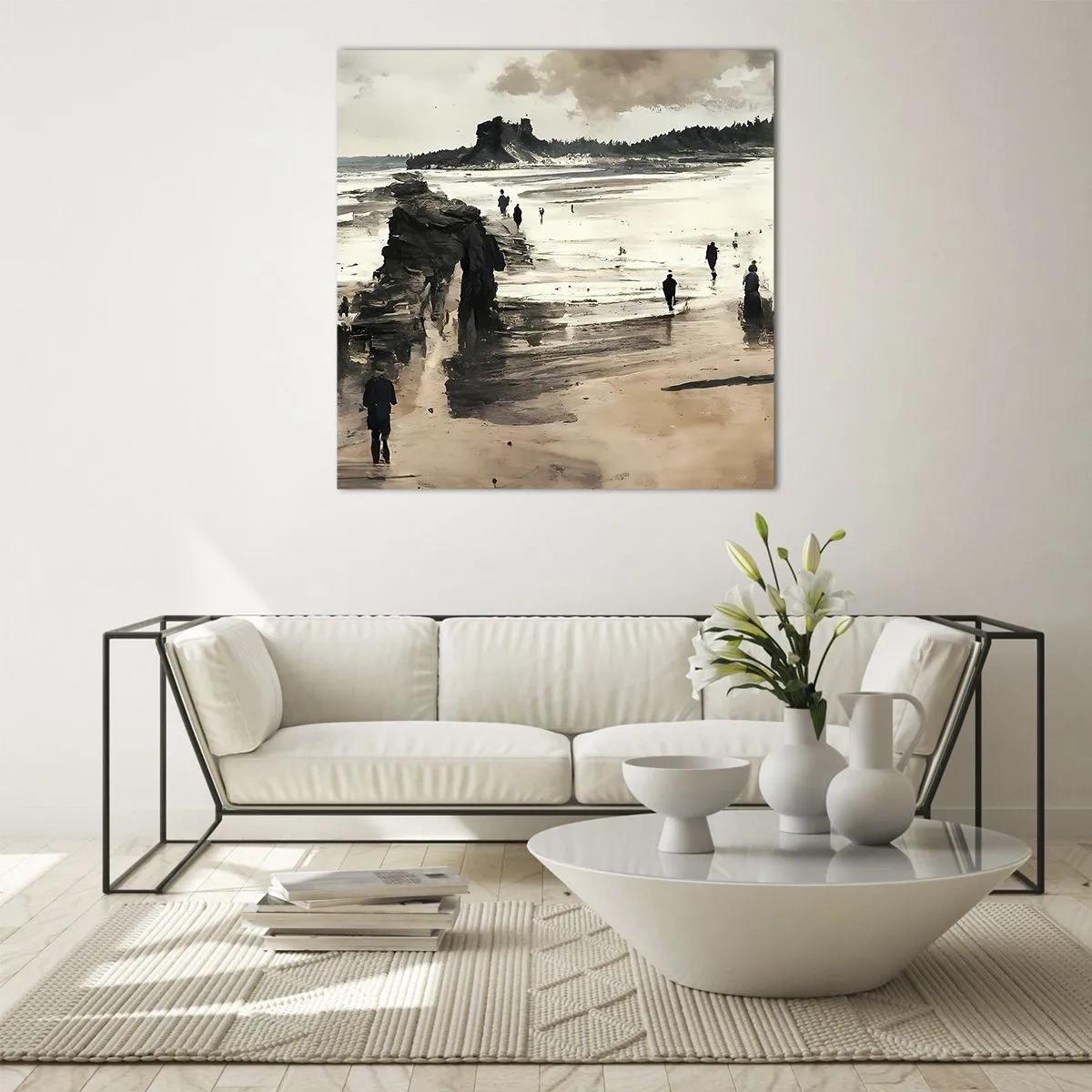 Glasbild - Bild auf glas - Einberufen - 30x30 cm