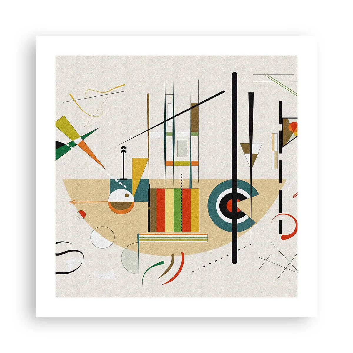Poster - Und die Welt lacht - 50x50 cm