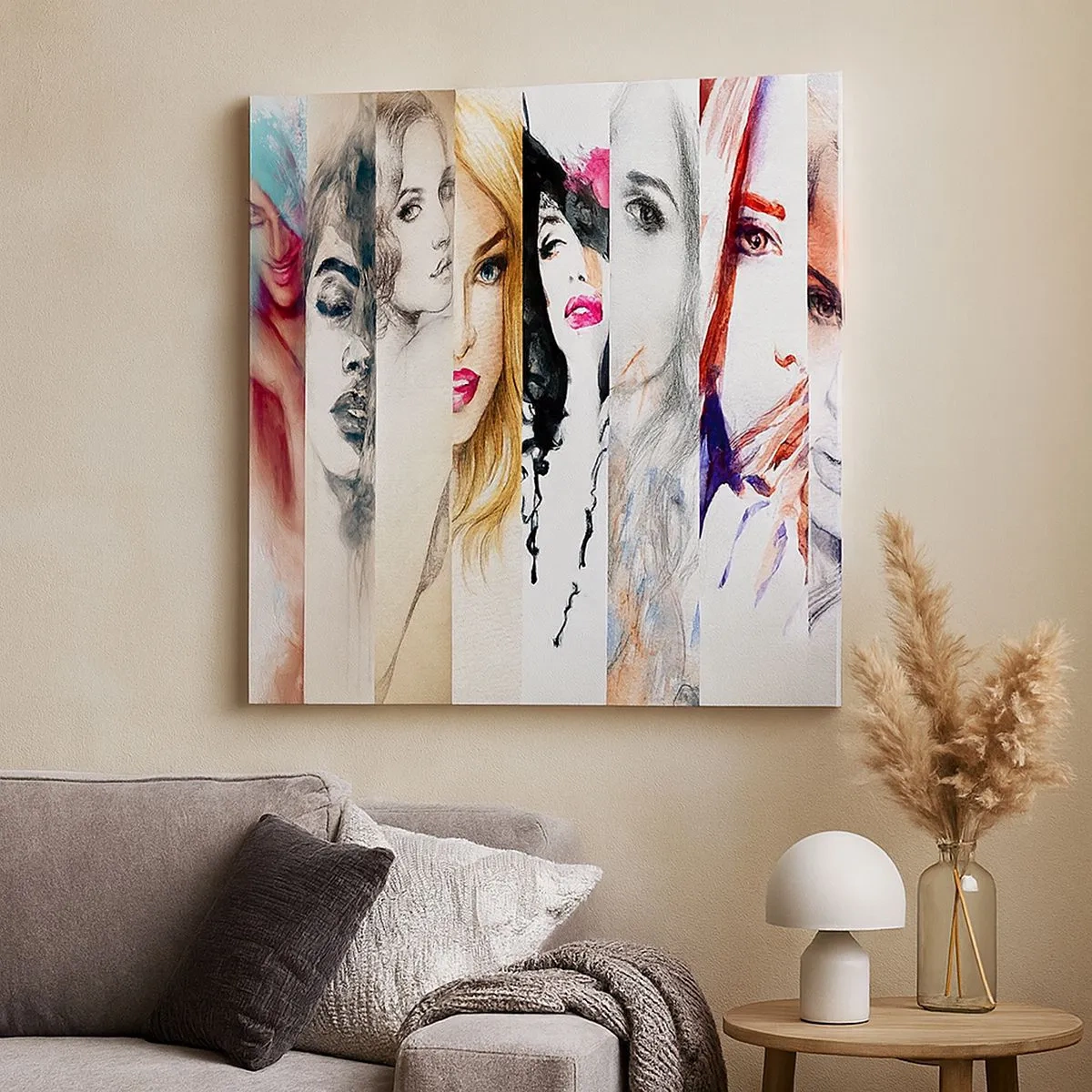 Bild auf Leinwand - Leinwandbild - Und es ist immer DU - 30x30 cm