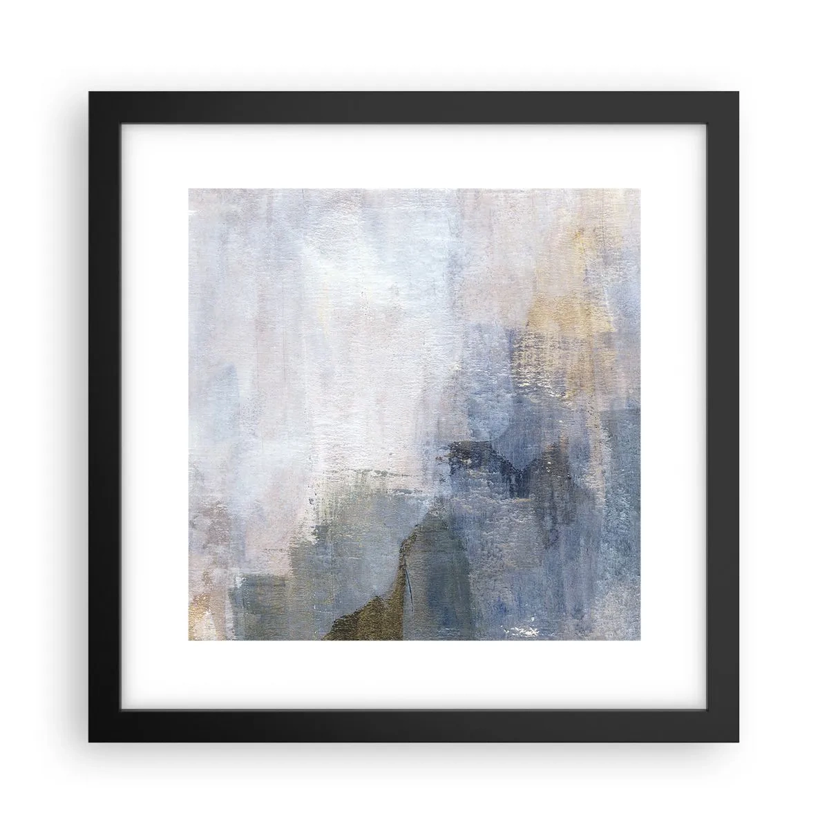 Poster in einem schwarzem Rahmen - Farbtöne und Akkorde - 30x30 cm