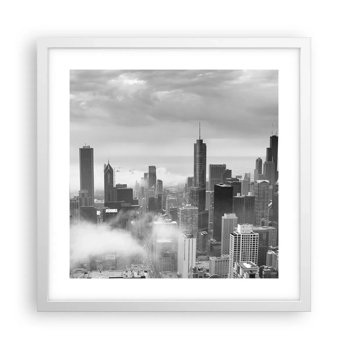 Poster in einem weißen Rahmen - Amerikanische Landschaft - 40x40 cm