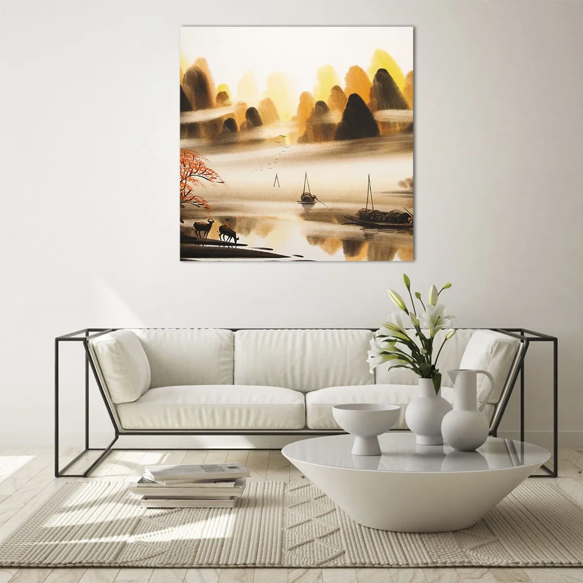 Glasbild - Bild auf glas - Weiter als im Fernosten - 60x60 cm