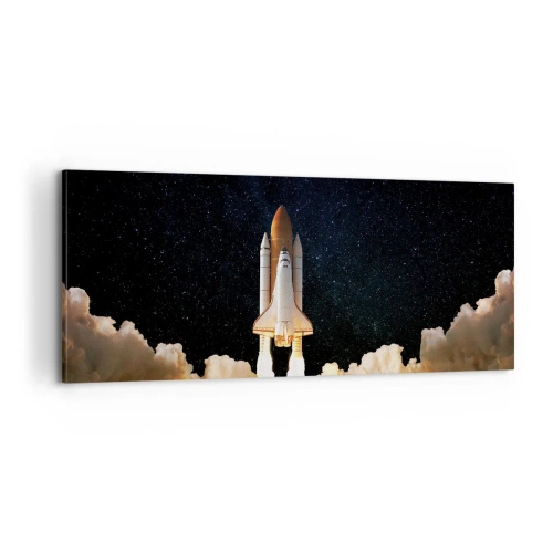 Bild auf Leinwand - Leinwandbild - Ad Astra! - 100x40 cm