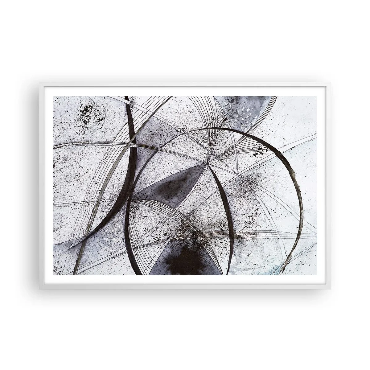 Poster in einem weißen Rahmen - Futuristische Fantasie - 100x70 cm