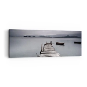 Bild auf Leinwand - Leinwandbild - Du kannst morgen gehen - 90x30 cm