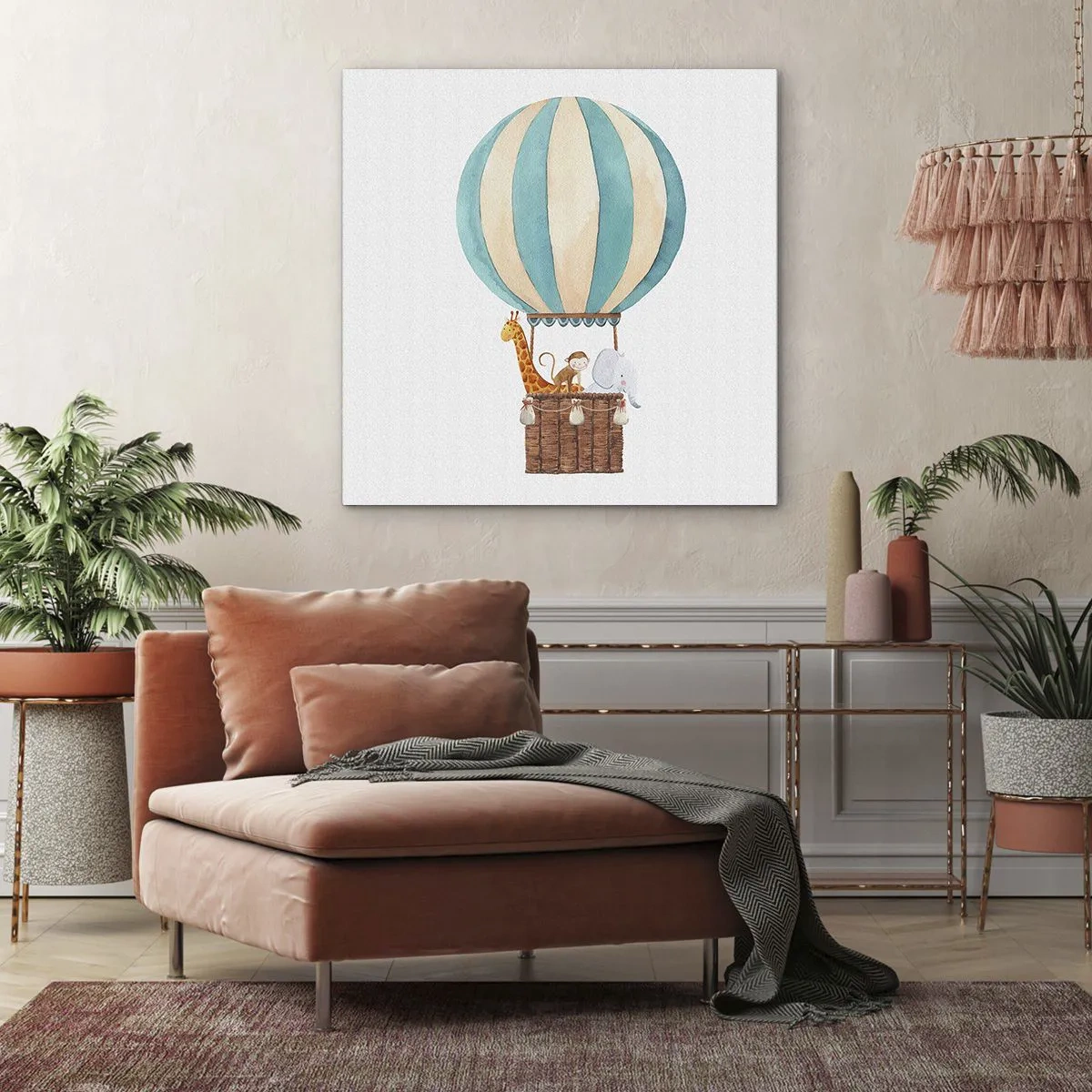 Bild auf Leinwand - Leinwandbild - Fantastische Reise - 40x40 cm