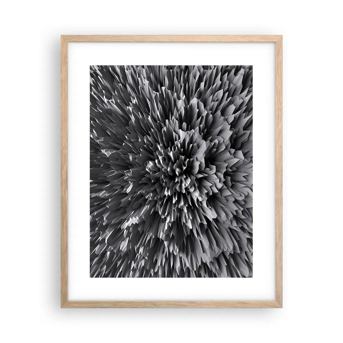 Poster in einem Rahmen aus heller Eiche - Härter kann es nicht werden - 40x50 cm