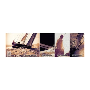 Fototapeten Muster Premium Sand - Segle, Seemann - Yacht, Meer, Segeln - 100x30 cm