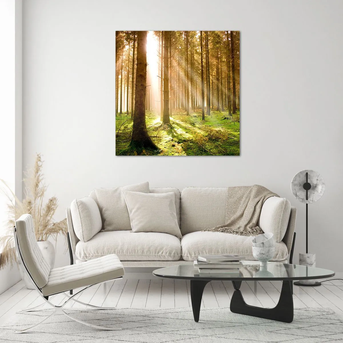 Glasbild - Bild auf glas - Die Elfen werden bald erscheinen - 70x70 cm