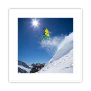 Poster - Tanzen mit den Bergen - 30x30 cm