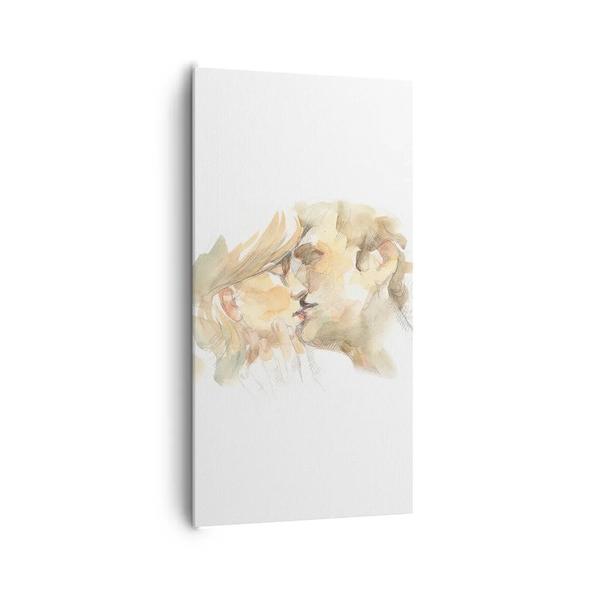 Bild auf Leinwand - Leinwandbild - Hälfte gefunden? - 65x120 cm