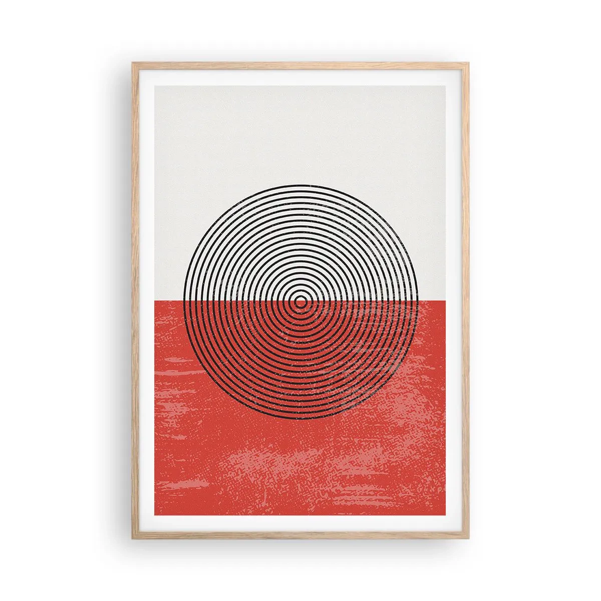 Poster in einem Rahmen aus heller Eiche - Auf den Punkt gebracht - 70x100 cm