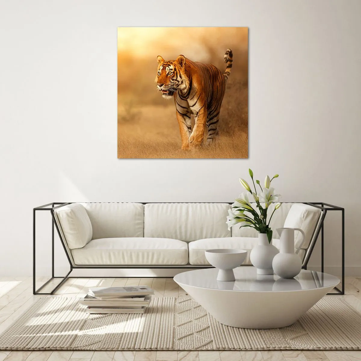 Glasbild - Bild auf glas - Vor dem Angriff - 70x70 cm