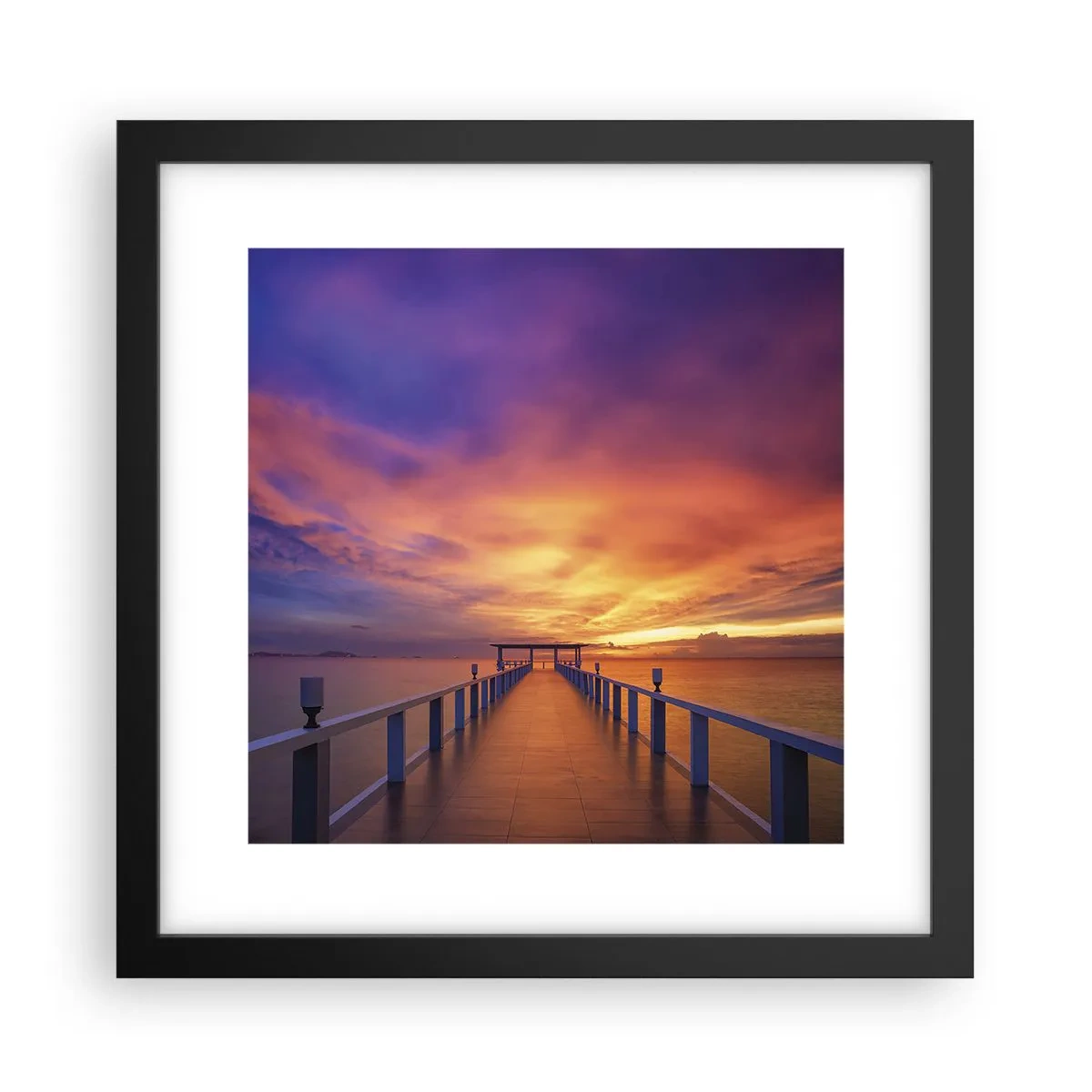 Poster in einem schwarzem Rahmen - Ohne Ende - 30x30 cm