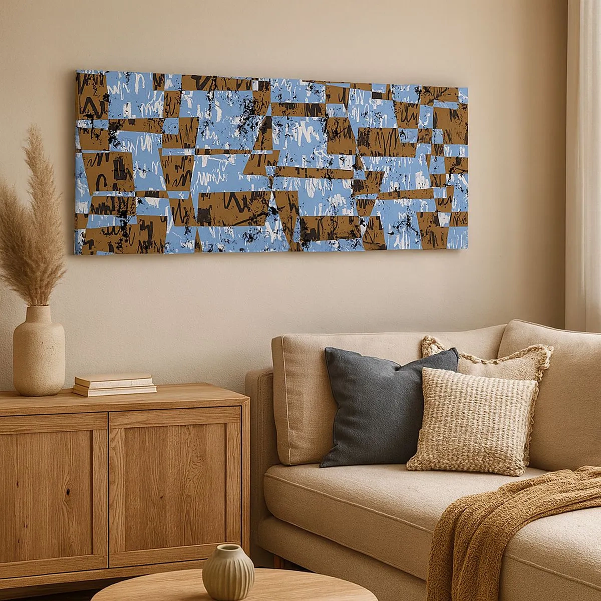 Bild auf Leinwand - Leinwandbild - Ein nicht-menschlicher Ausschnitt - 100x40 cm