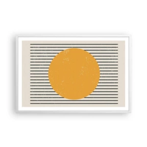 Poster in einem weißen Rahmen - Die Kraft der Einfachheit - 91x61 cm