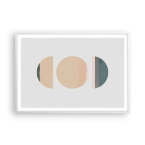 Poster in einem weißen Rahmen - Ein Rad hinter dem anderen… - 100x70 cm