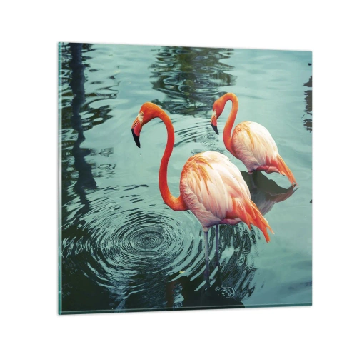 Glasbild - Bild auf glas - Wir sind jetzt in Mode - 50x50 cm