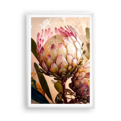 Poster in einem weißen Rahmen - Zärtlich umarmt - 70x100 cm