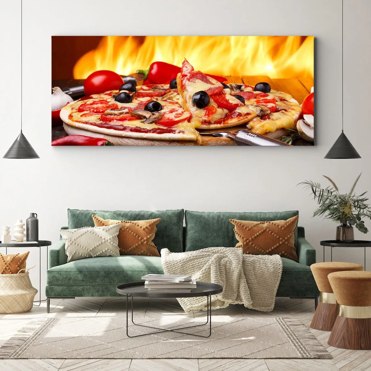 Bild auf Leinwand - Leinwandbild - Aus Italien mit Liebe - 90x30 cm