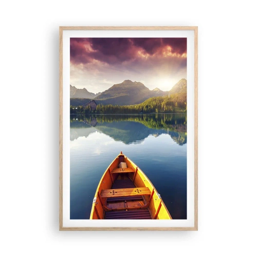 Poster in einem Rahmen aus heller Eiche - Nichts gegen die Natur - 61x91 cm