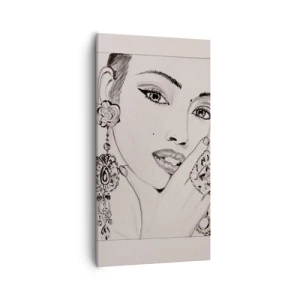 Bild auf Leinwand - Leinwandbild - Das schönste Juwel - 55x100 cm