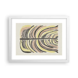 Poster in einem weißen Rahmen - Abstraktion voller Leben - 40x30 cm
