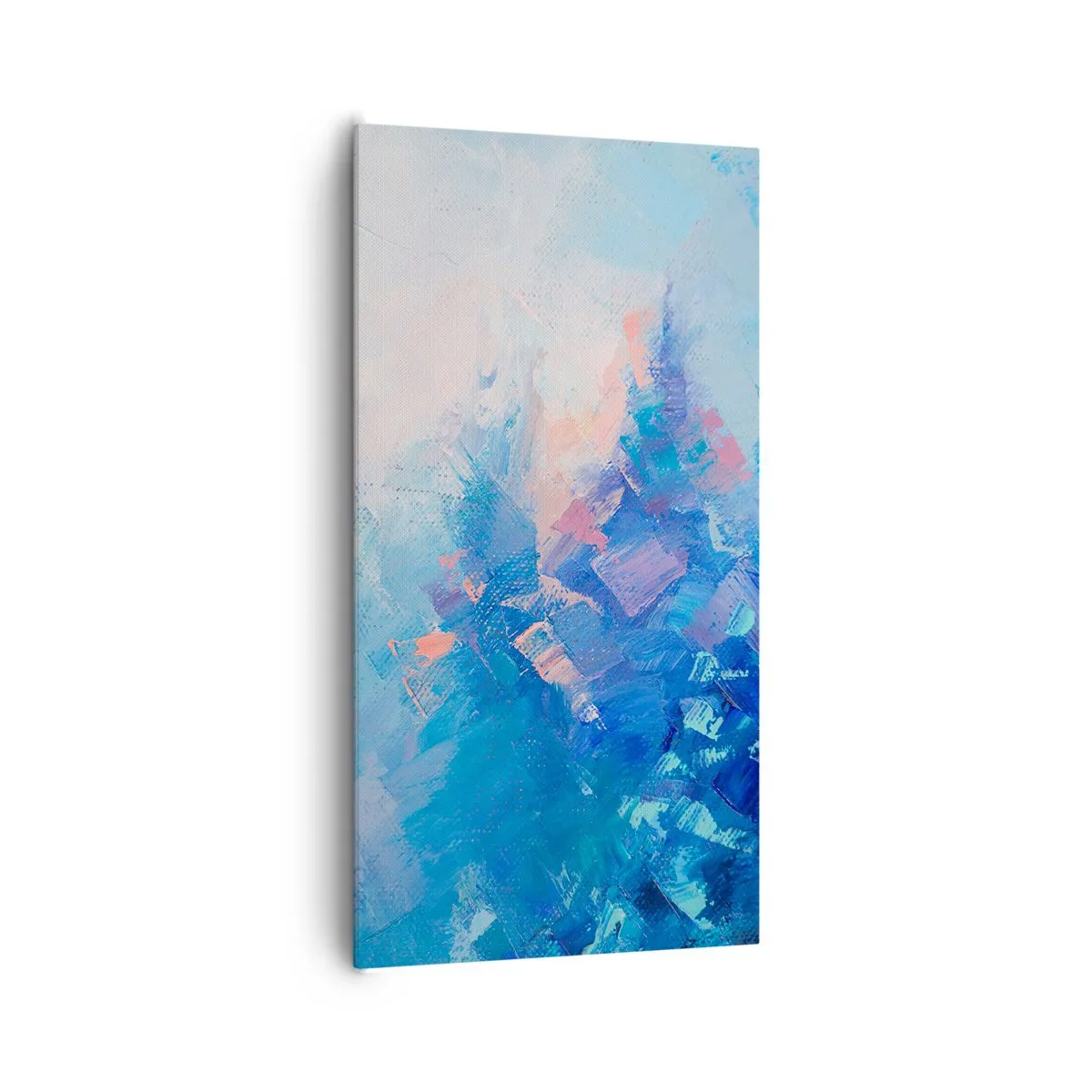 Bild auf Leinwand - Leinwandbild - Winter-Abstraktion - 65x120 cm