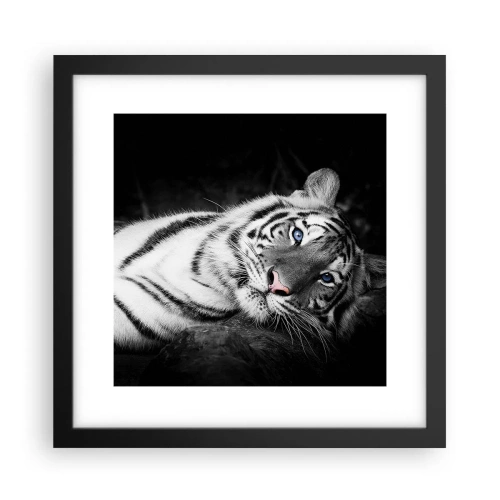 Poster in einem schwarzem Rahmen - Wildnis und Frieden - 30x30 cm