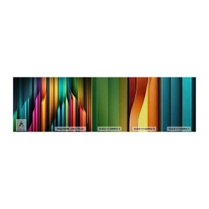 Fototapeten Muster Premium Sand - Lichtorgan - Bunt, Linien, Abstraktion - 100x30 cm