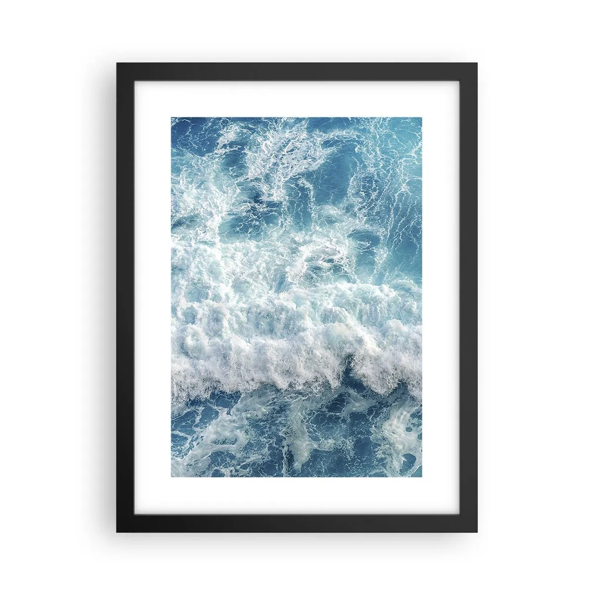 Poster in einem schwarzem Rahmen - Freudig und springend - 30x40 cm