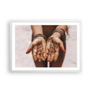 Poster in einem weißen Rahmen - Ein Geschenk für dich - 70x50 cm