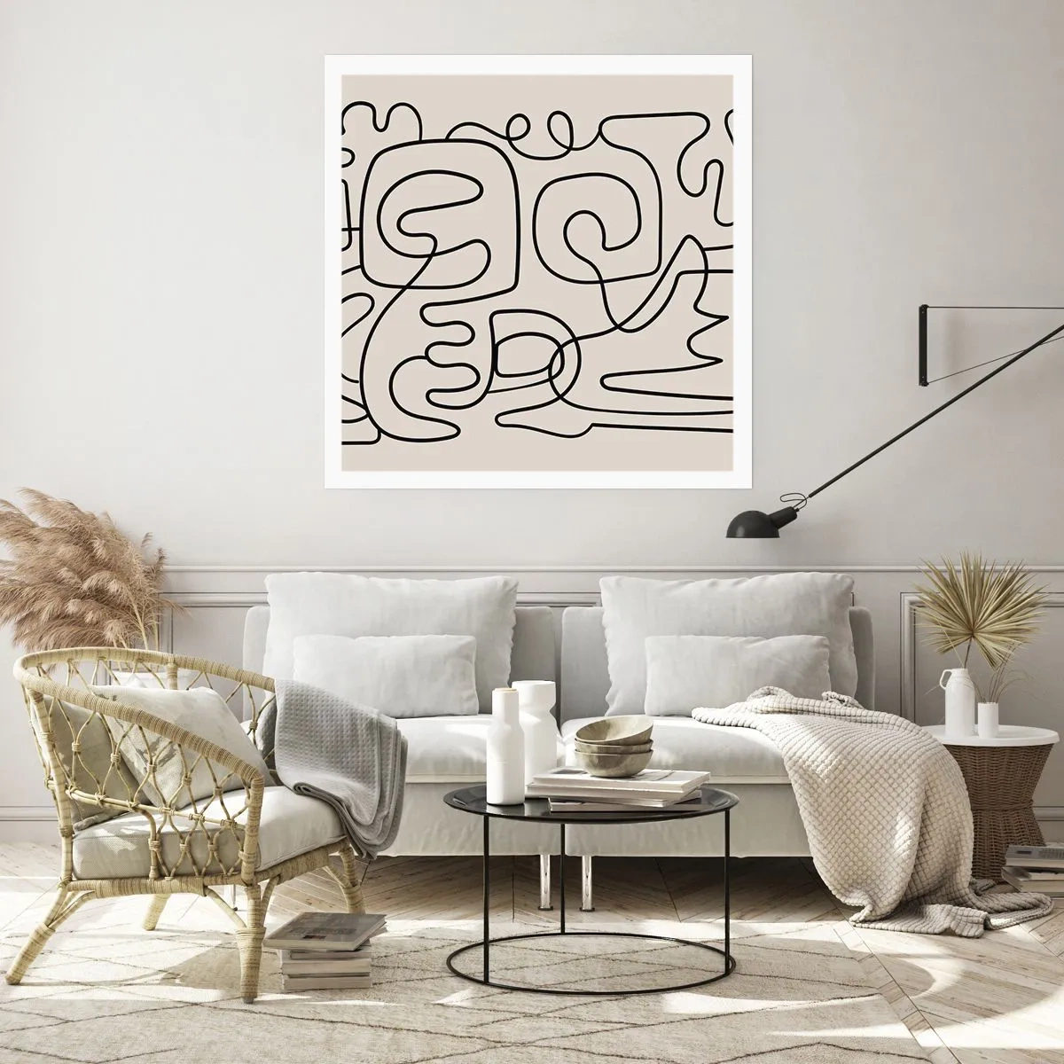 Poster - Folge der Spur - 40x40 cm