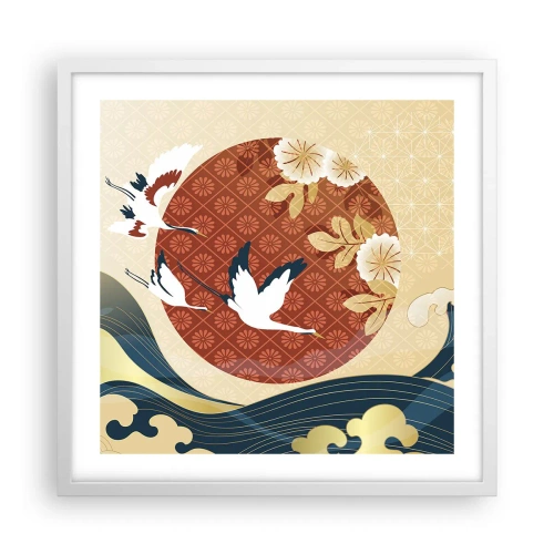 Poster in einem weißen Rahmen - Japanisches Märchen - 50x50 cm