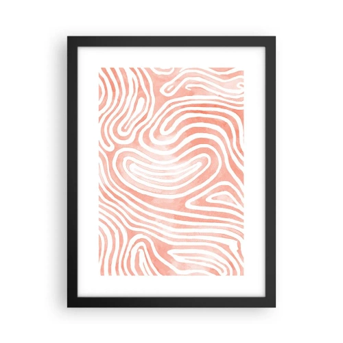 Poster in einem schwarzem Rahmen - Im Korallenlabyrinth - 30x40 cm