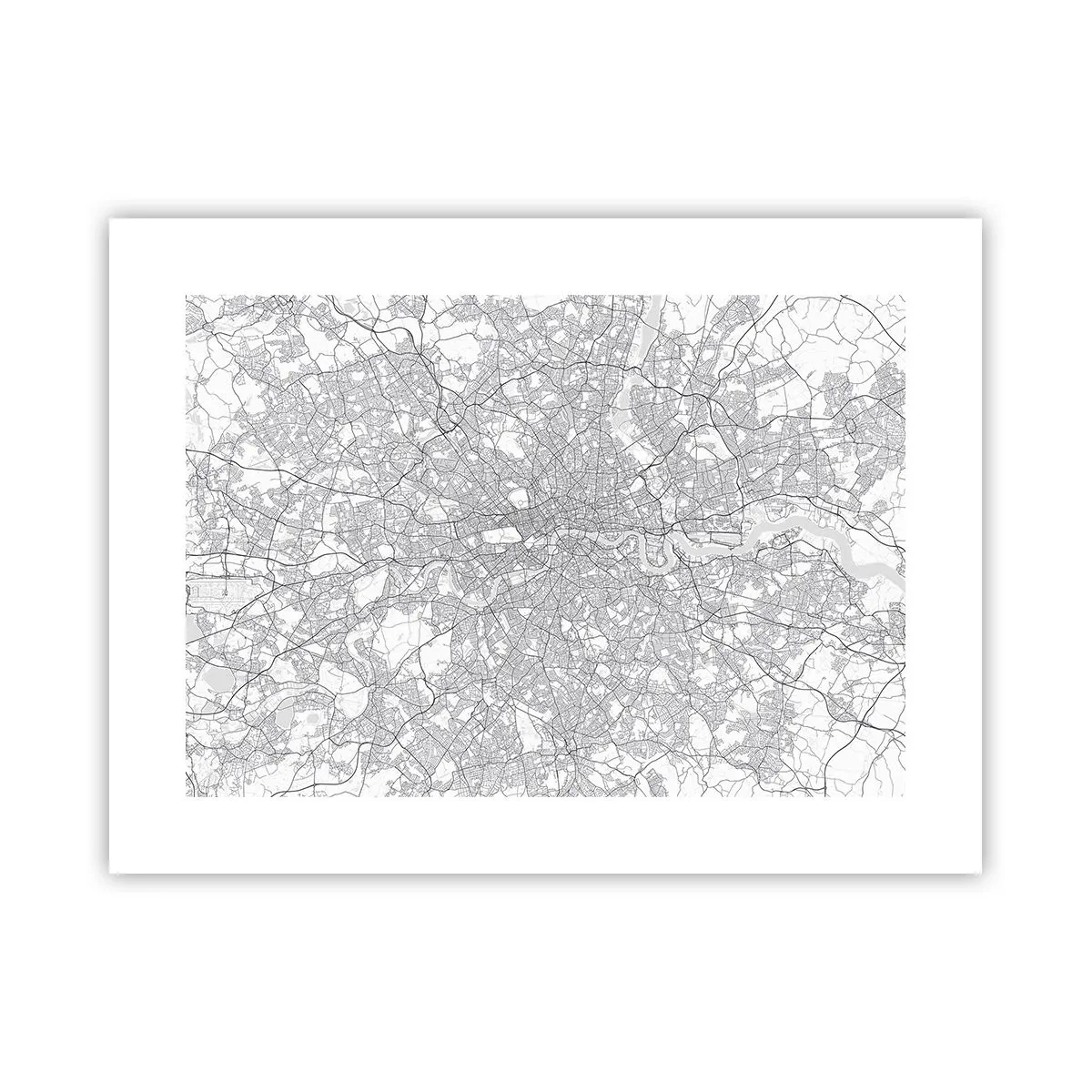 Poster - Karte des Labyrinths von London - 40x30 cm