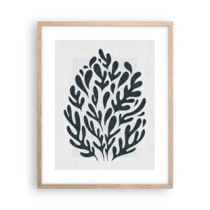 Poster in einem Rahmen aus heller Eiche - Formen der Natur - 40x50 cm