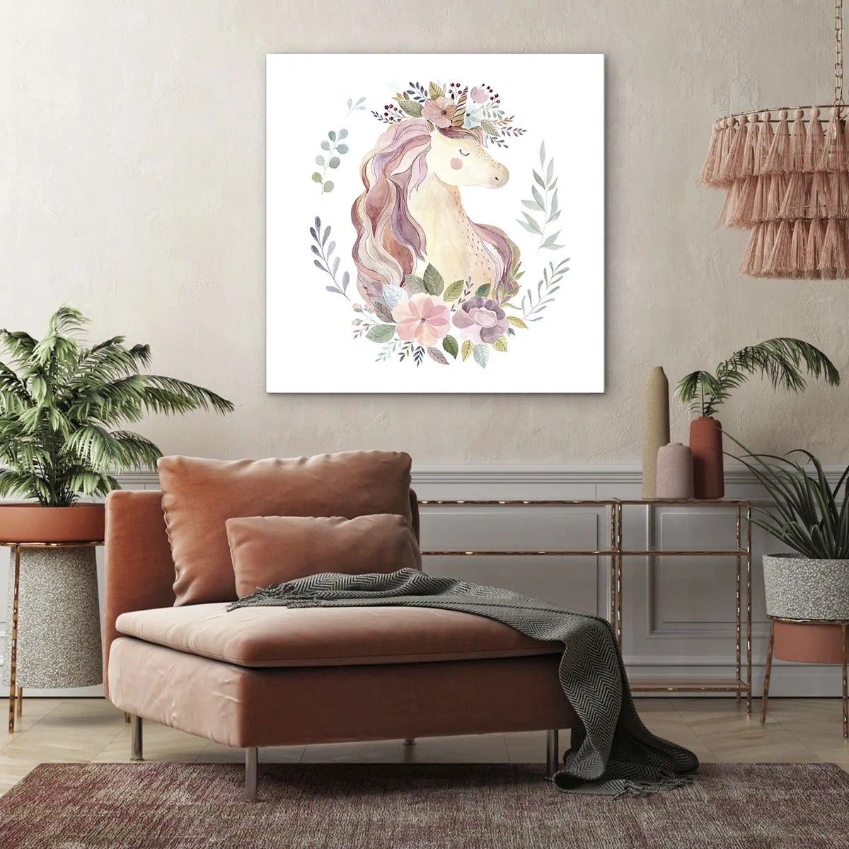 Bild auf Leinwand - Leinwandbild - Eine Einladung in die Welt der Märchen - 30x30 cm