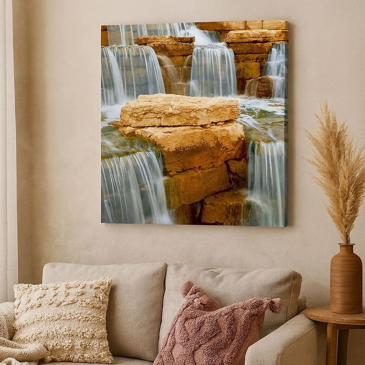 Bild auf Leinwand - Leinwandbild - Treppe zum Himmel - 30x30 cm