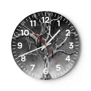 Wanduhr - Glasuhr - Ursprünglich und heilig - 40x40 cm