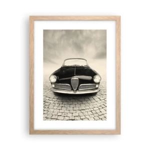 Poster in einem Rahmen aus heller Eiche - Man muss mich einfach lieben - 30x40 cm