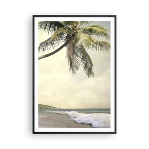 Poster in einem schwarzem Rahmen - Tropischer Traum - 70x100 cm