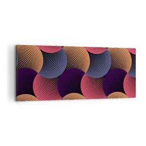 Bild auf Leinwand - Leinwandbild - Im kreisenden Rhythmus - 100x40 cm