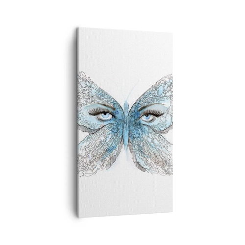 Bild auf Leinwand - Leinwandbild - Eros Blaumeise - 45x80 cm